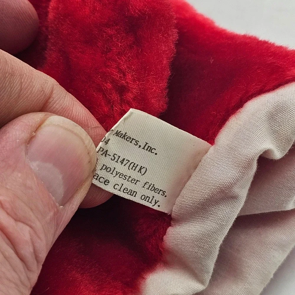 Vintage MerryMakers Clifford Dog Hand Puppet Plush Stuffed Toy Small Red Cute